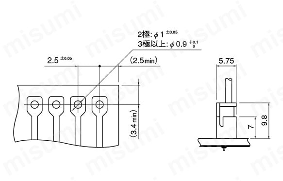 トップ型の外形図