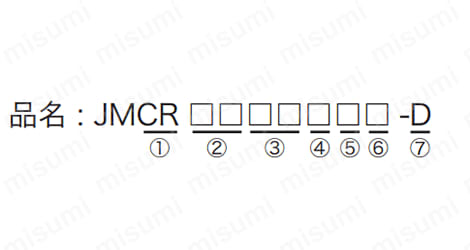 JMCR品番見本