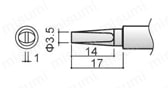 PRESTOシリーズ用 こて先 外形図4