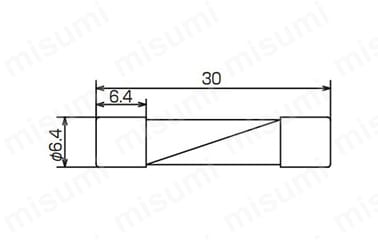通販 | FKD 0.5A 125V （φ6.4×30mm）ガラス管ヒューズ