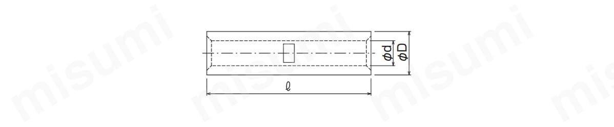 型番 ニッケルスリーブ（NHB型）直線突合せ用 冨士端子工業 MISUMI(ミスミ)