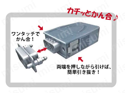ワンタッチで着脱簡単