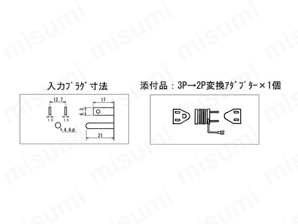 CU110-06Sの外形寸法図 単位 : mm