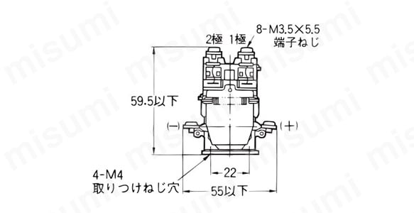 MM4XPN-D DC100/110 | パワーリレー MM | オムロン | MISUMI(ミスミ)