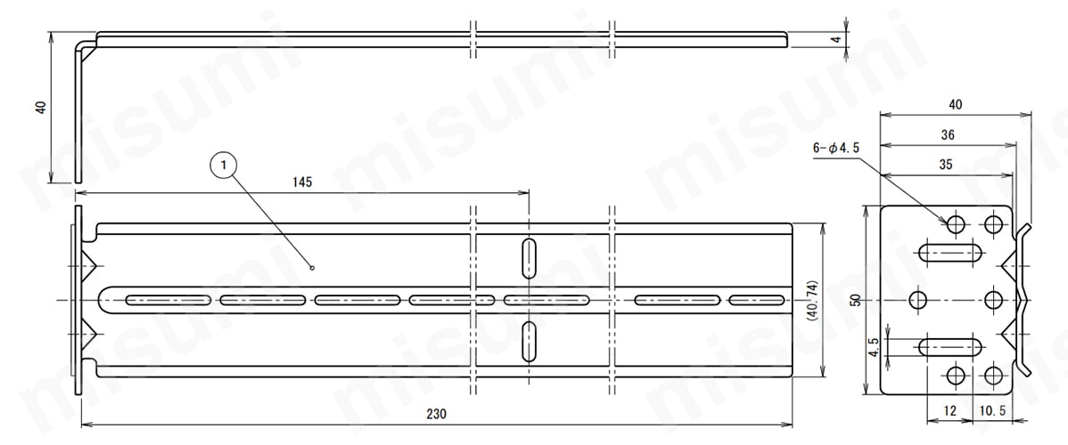 KGP-230の寸法図