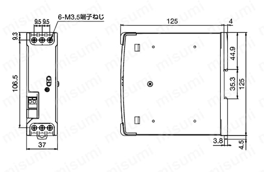 型番 | PS6R形スイッチングパワーサプライ本体 | ＩＤＥＣ | MISUMI