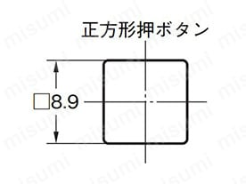 小形押ボタンスイッチ A3A（小形角胴）:関連画像