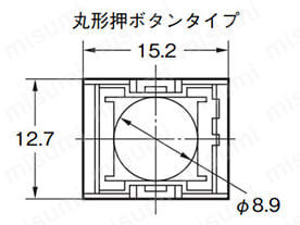 小形押ボタンスイッチ A3A（小形角胴）:関連画像