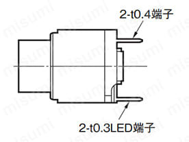 小形押ボタンスイッチ A3A（小形角胴）:関連画像