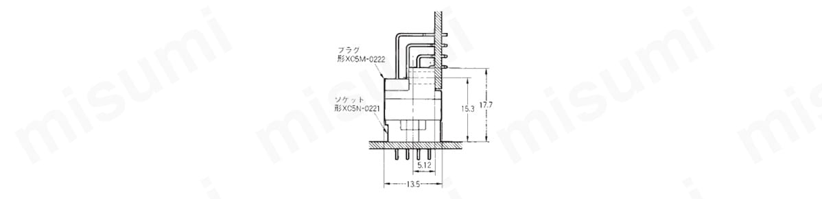 かん合図 垂直（スタンダード）単位：mm