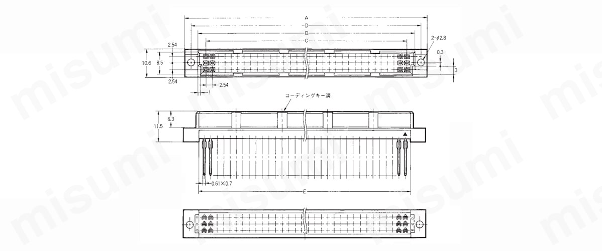 DINコネクタ（ファインフィット・Wピンタイプ） XC5（ファインフィット）:関連画像