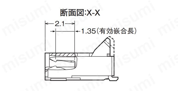 回転バックロック方式（0.5mmピッチ 両接点タイプ）　XF2M:関連画像