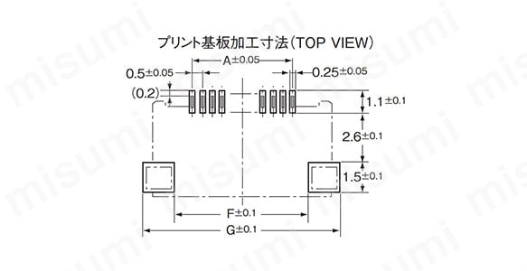 回転バックロック方式（0.5mmピッチ 両接点タイプ）　XF2M:関連画像