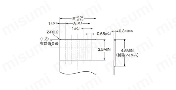 回転バックロック方式（0.5mmピッチ 両接点タイプ）　XF2M:関連画像