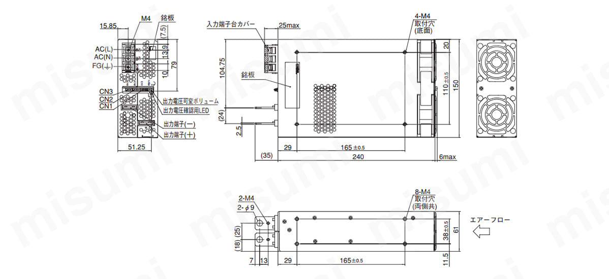PBAシリーズ（300～1500W）:関連画像