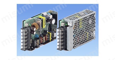 PBW50F 定格入力：AC85 ～264V φ1（直径1mm） 定格出力電力：50W 出力電圧：±5V（+10Vとしても使用可）、±12V（+24Vとしても使用可）、±15V（+30Vとしても使用可）
