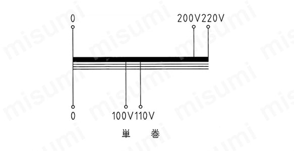 単相単巻変圧器 STP-Aシリーズ | 鎌田信号機 | MISUMI(ミスミ)