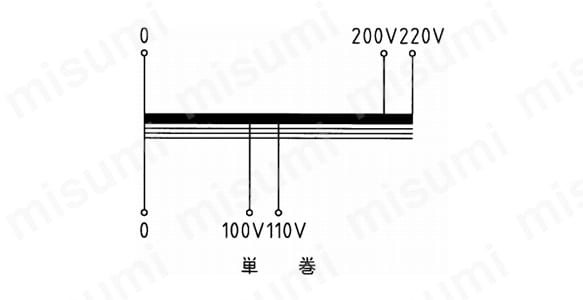 単相単巻変圧器 STP-Aシリーズ | 鎌田信号機 | MISUMI(ミスミ)