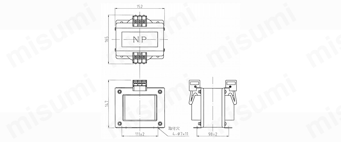 寸法図（STP-1500A）