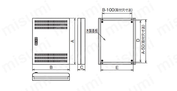 機器収納キャビネット HSBS-Kシリーズ | 河村電器産業 | MISUMI(ミスミ)