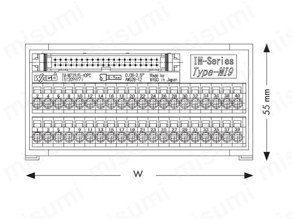 IM-M739/5-50PC | 制御盤用 IMシリーズ IM-M/IMF MIL/FCN