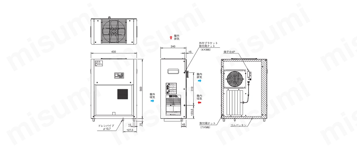 密閉盤用クーラVANCOOL（側面取付）:関連画像