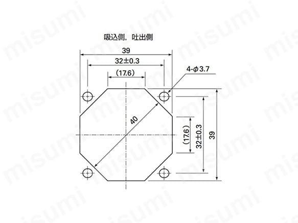 取付穴参考寸法図