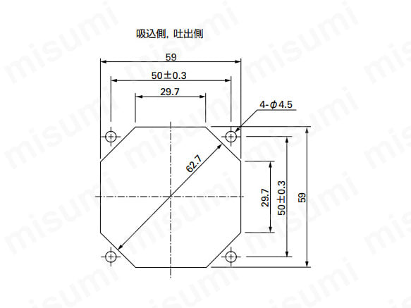 取付穴参考寸法図