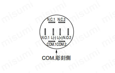 部分照光タイプ 照光式押ボタンスイッチ LP01シリーズ:関連画像