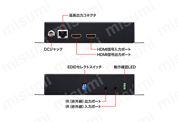 PoE対応HDMIエクステンダー（セットモデル） VGA-EXHDPOE2