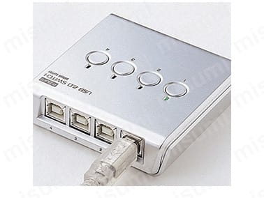 USB2.0手動切替器（4回路） SW-US24N:関連画像
