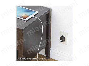 USB充電器(2ポート・合計2.4A・ホワイト) ACA-IP44W USB充電器(2ポート・合計2.4A・ホワイト) ACA-IP44W