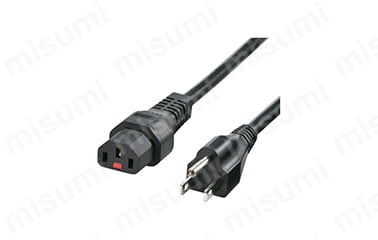 抜け防止ロック電源コード（3P・1m・ブラック）APW12-515C13LK01 商品イメージ