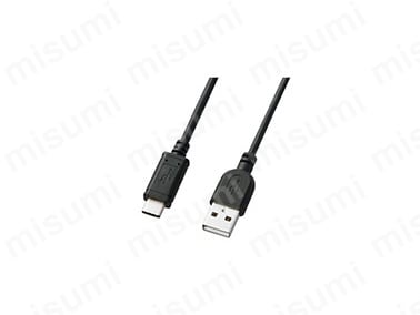 KU-CA05K | USB2.0 Type C-Aケーブル（0.5m・ブラック） KU-CA05K