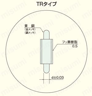 黄銅スペーサー(丸型・子基板2段重ねハンダ取付用)/TRT(TR)-E 使用例1