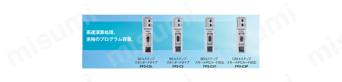 型番 FP2SH CPUユニット（RAM内蔵） Panasonic MISUMI(ミスミ)