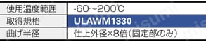 UL1330 UL対応 200℃耐熱 ふっ素樹脂:関連画像