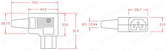 IEC規格　ソケット(UL、CSA)／C15、C19:関連画像