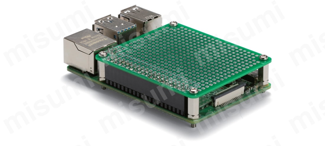 Raspberry Pi 4B用 拡張ユニバーサル基板 RPCB-4B | タカチ電機