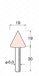 軸付砥石6mm軸 外形図04