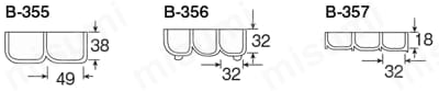 B-50用 内箱ABC／仕切板ABC  外形図2
