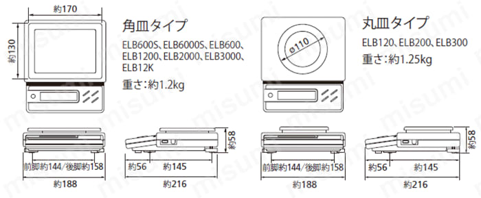 ELB300 | ベーシック天びん ELBシリーズ | 島津製作所 | MISUMI(ミスミ)
