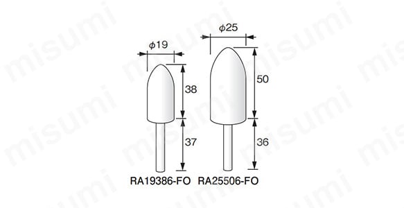 RA19386-FO／RA25506-FO 寸法図