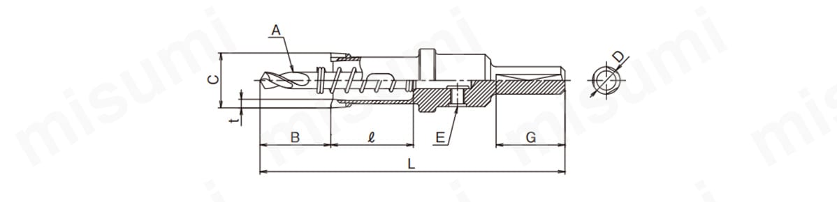 FA34 FAホールカッター（深穴用） 大見工業 ミスミ 105-1555