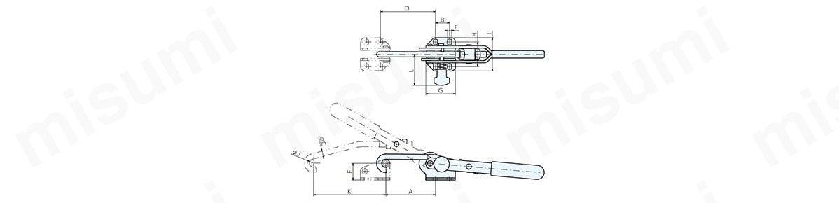 トグルフッククランプ　６８４７Ｓ:関連画像