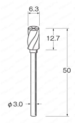 軽合金用超硬カッター 外形図2