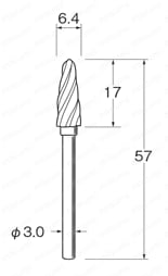 軽合金用超硬カッター 外形図5