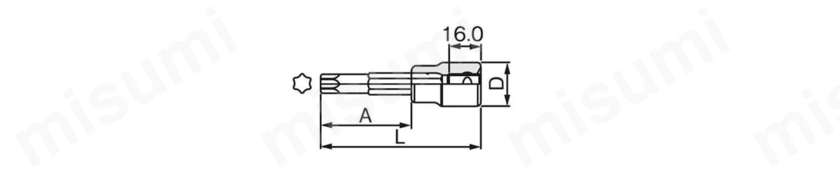 ロングトルクスソケット（強力タイプ） 4TX-TL:関連画像