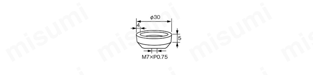 カップ砥石 CT-304 寸法図