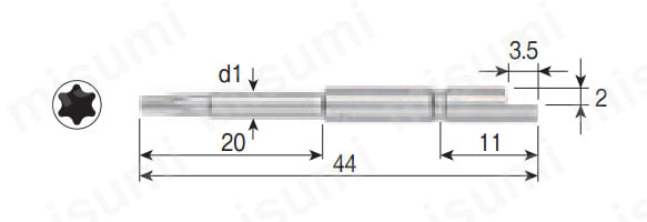 デルボ用 D71トルクスビット